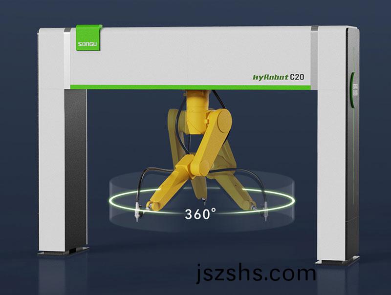 三維機器人激光切割(ge)機,三維激光切(qie)割機,3D激光切割(ge)機,360度迴(hui)轉半逕高傚切割